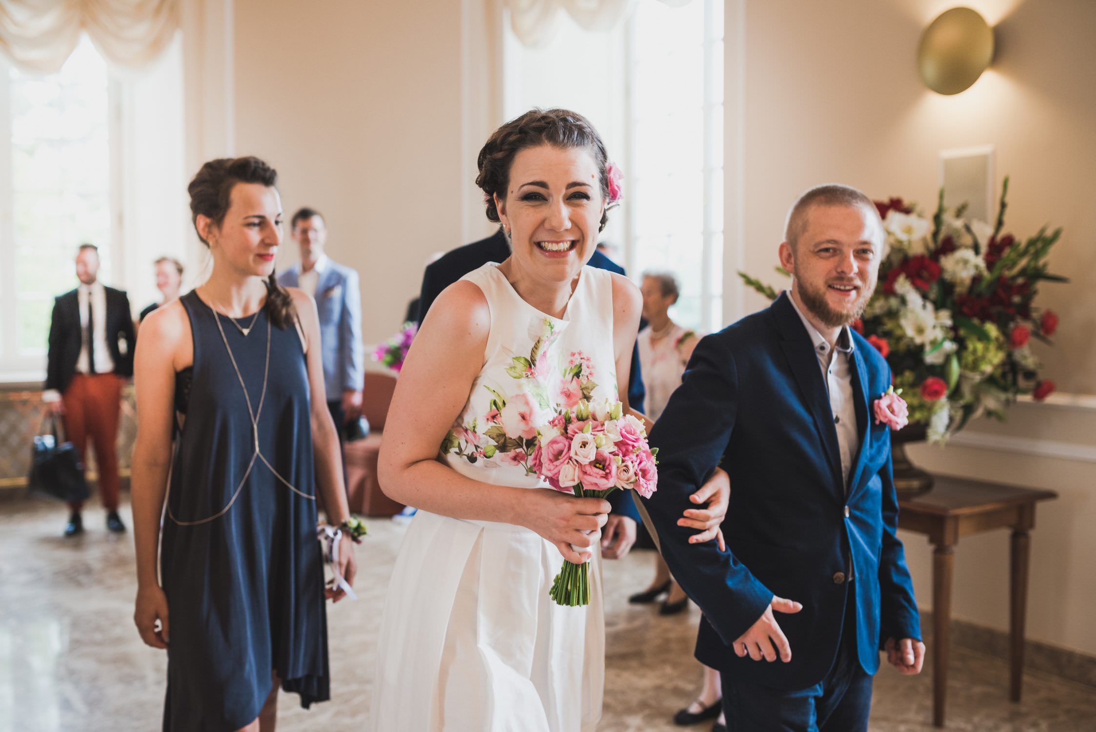 bride smile