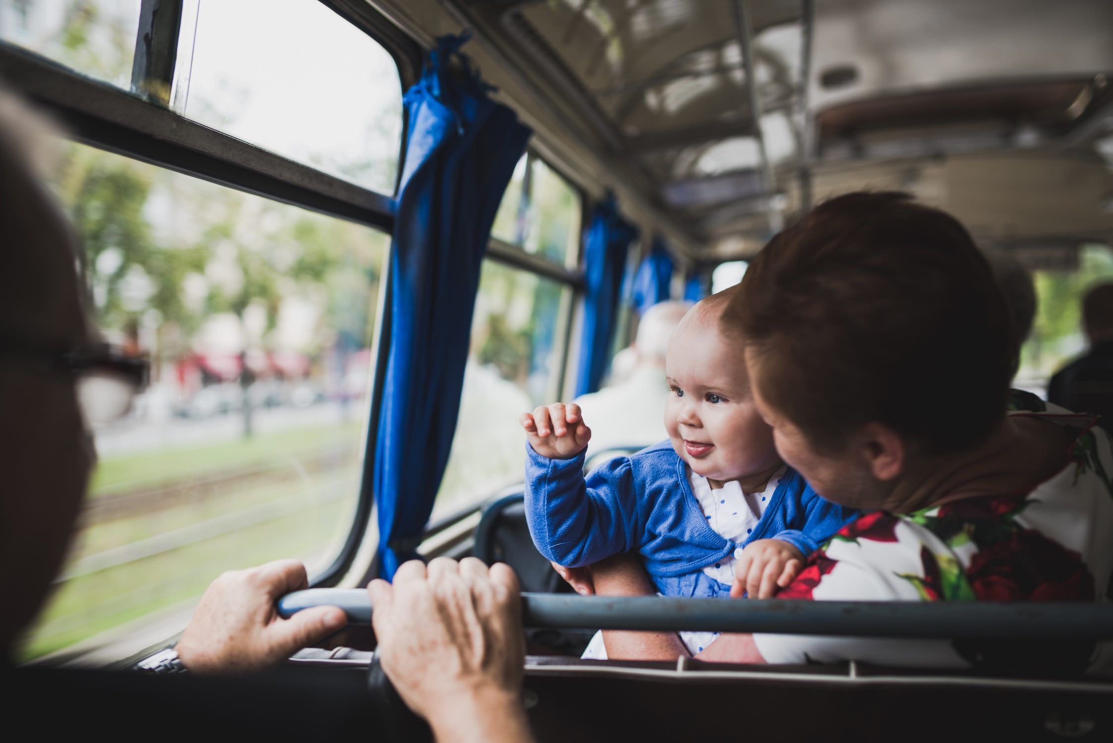 child in bus