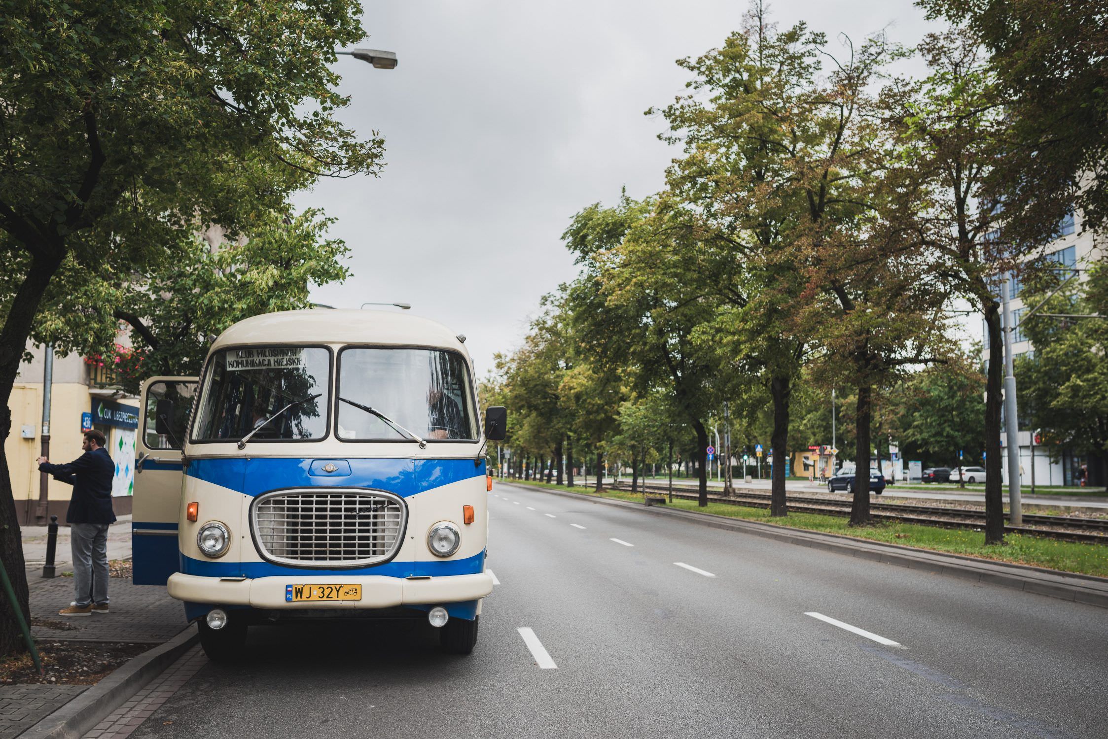 cucumber old bus on Mokotów Warsaw