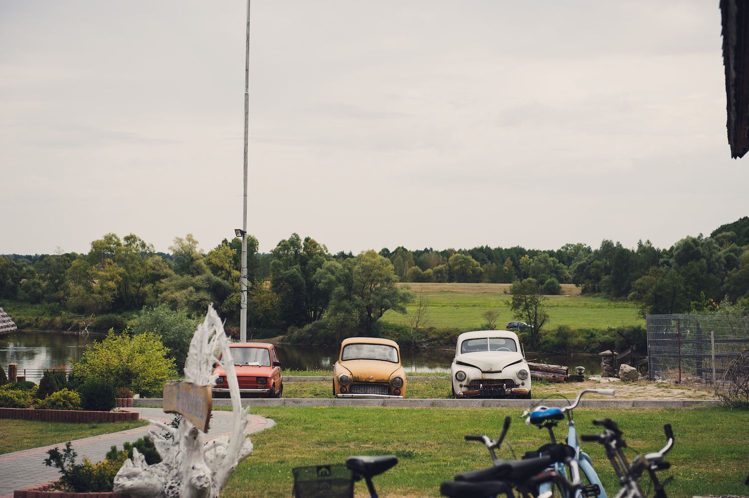 oldschool cars in Poland brok town