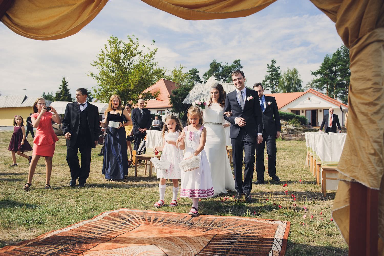 wedding ceremony on open air Poland brok