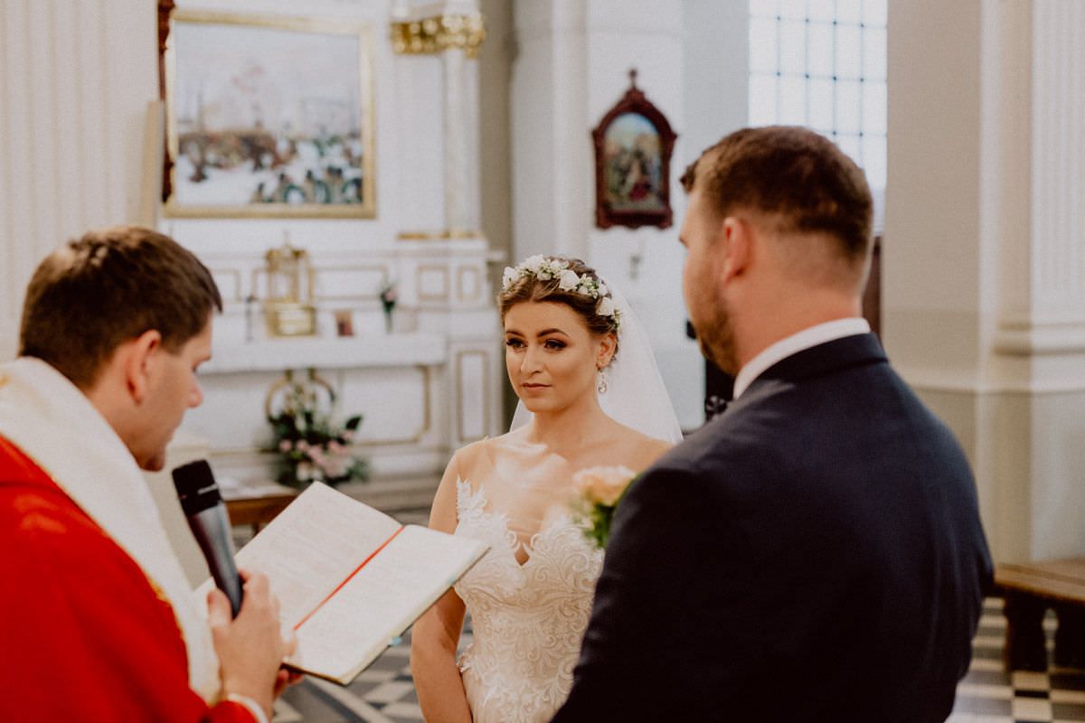 bride, groom and priest
