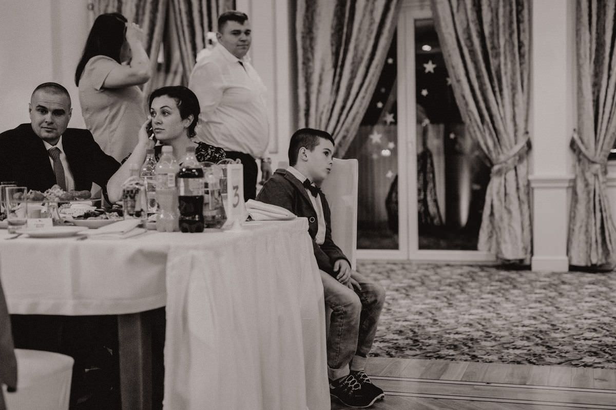 sad boy on the chair on wedding party