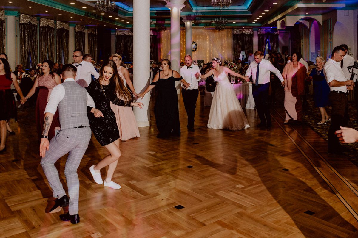 dancing people on wedding party