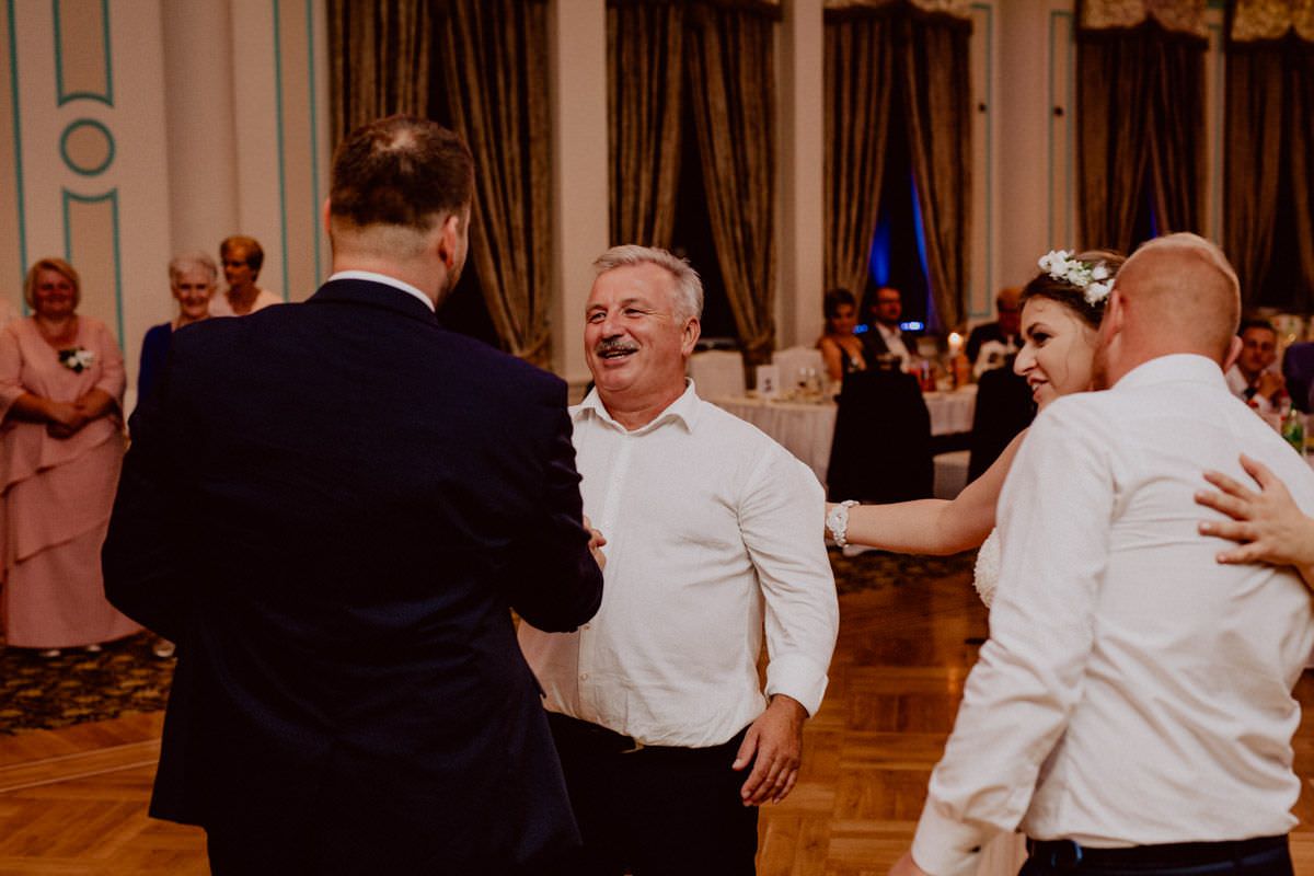 happy man on wedding party